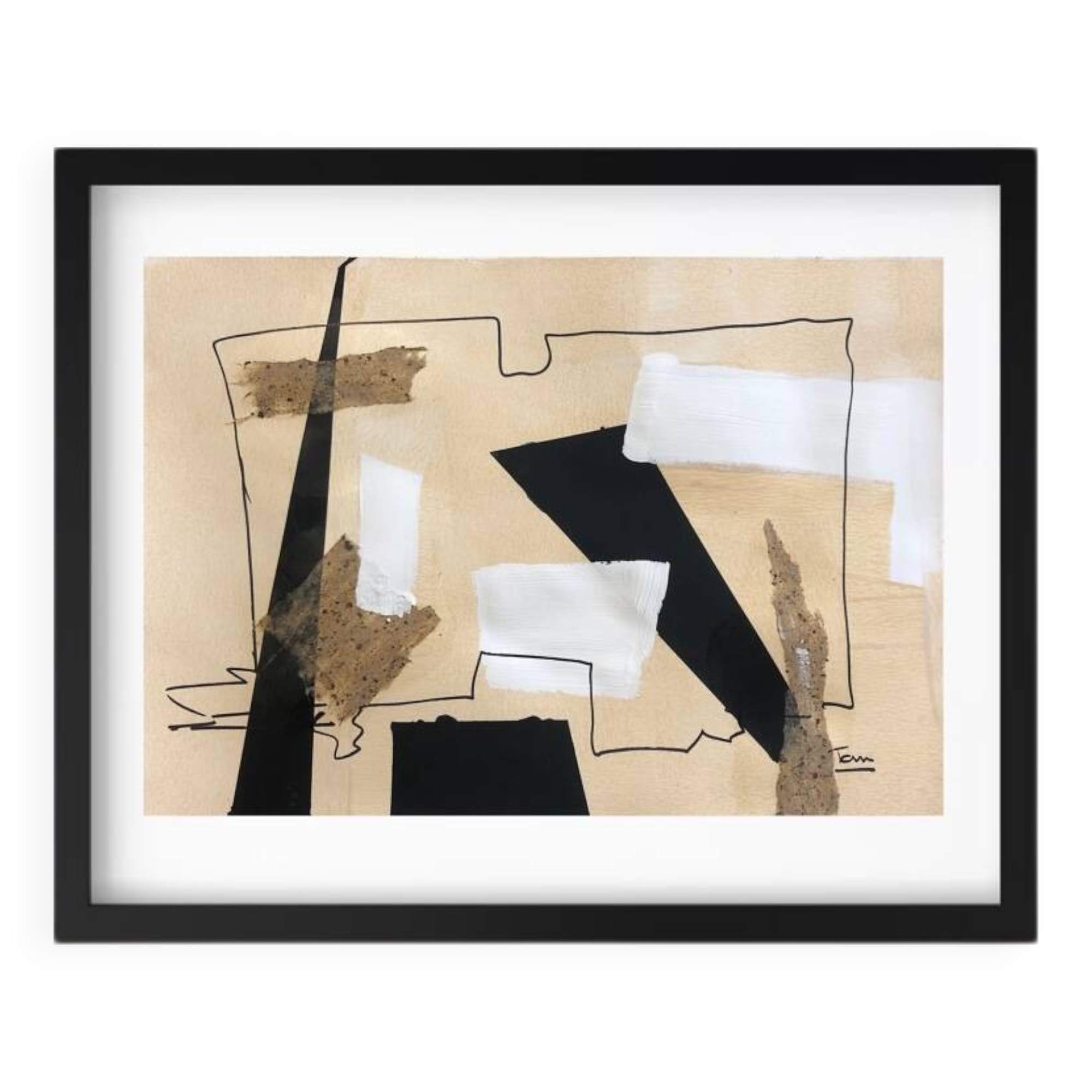 Original and unique hand-painted abstract painting