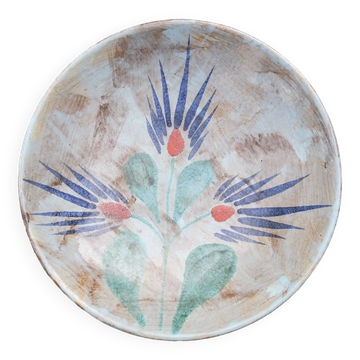 Vallauris ceramic round dish