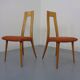 Cherry wood chairs by Ernst-Martin Dettinger, Germany, 1960s, set of 2.