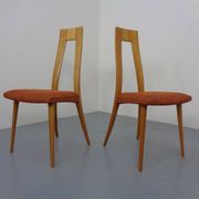 Cherry wood chairs by Ernst-Martin Dettinger, Germany, 1960s, set of 2.
