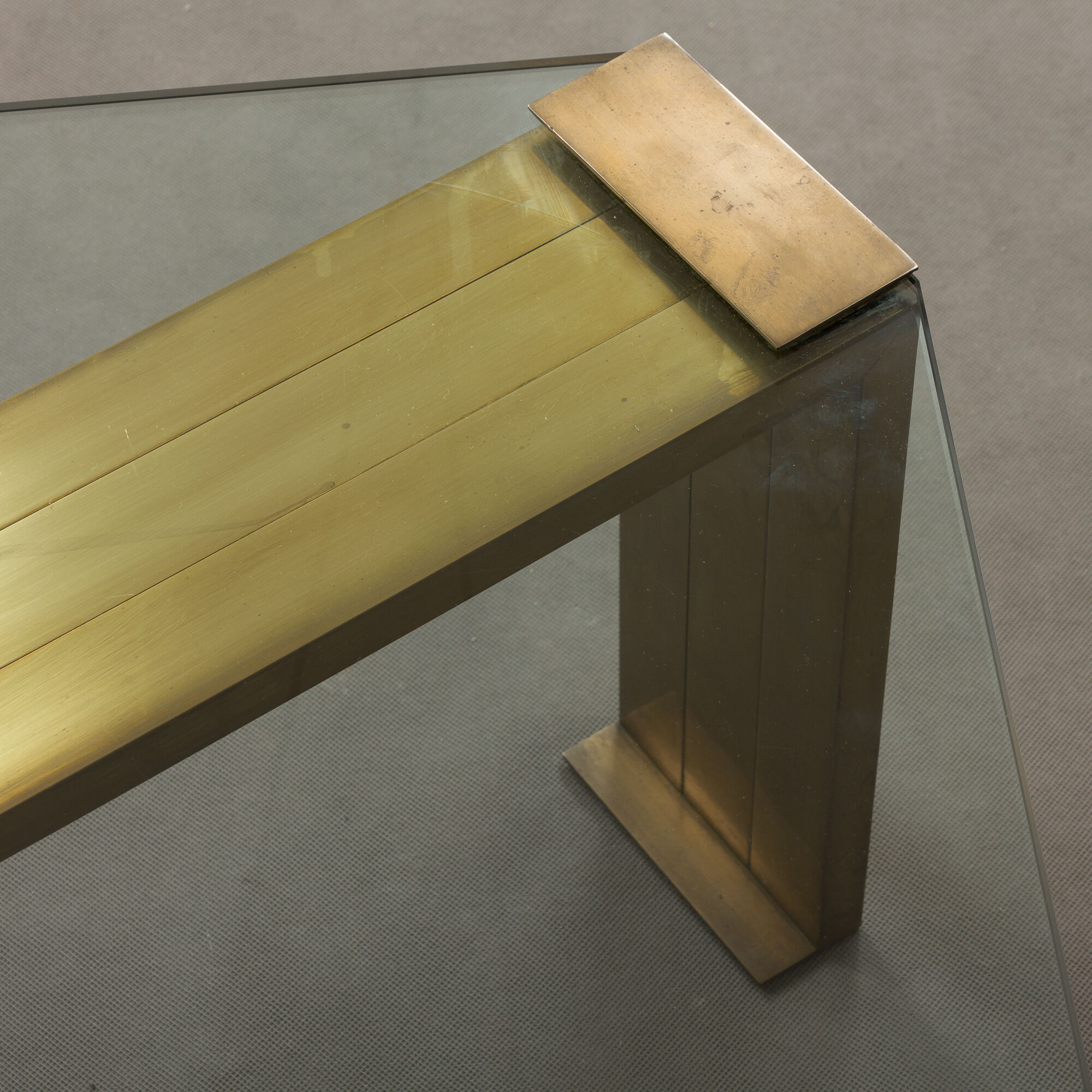 Romeo Rega brass coffee table