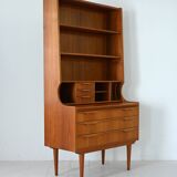 Scandinavian Bookcase with Hidden Desk