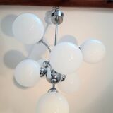 Lustre chromé 6 globes