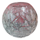 18cm cut crystal ball vase