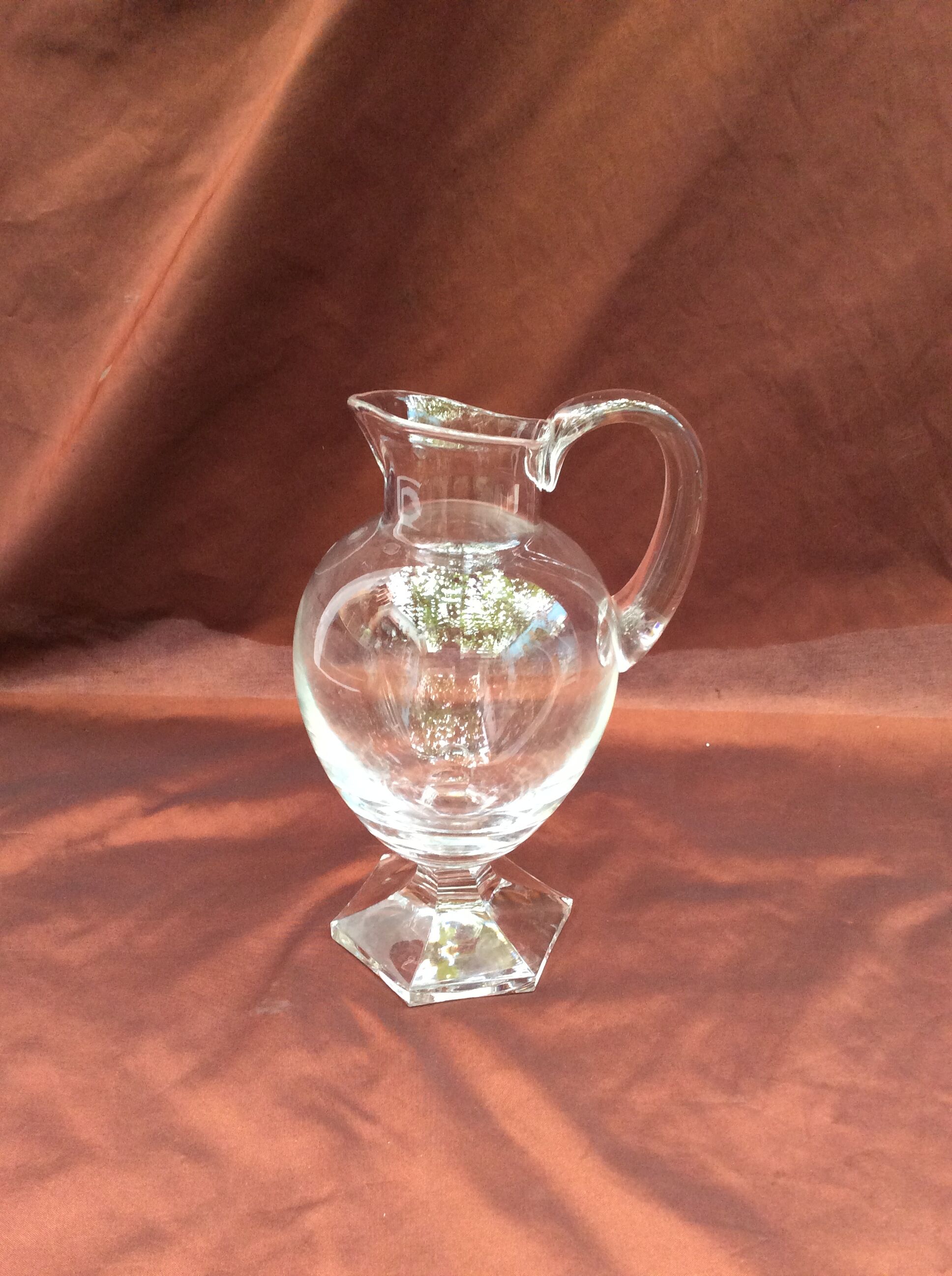 Crystal pitcher stamped Villeroy Boch
