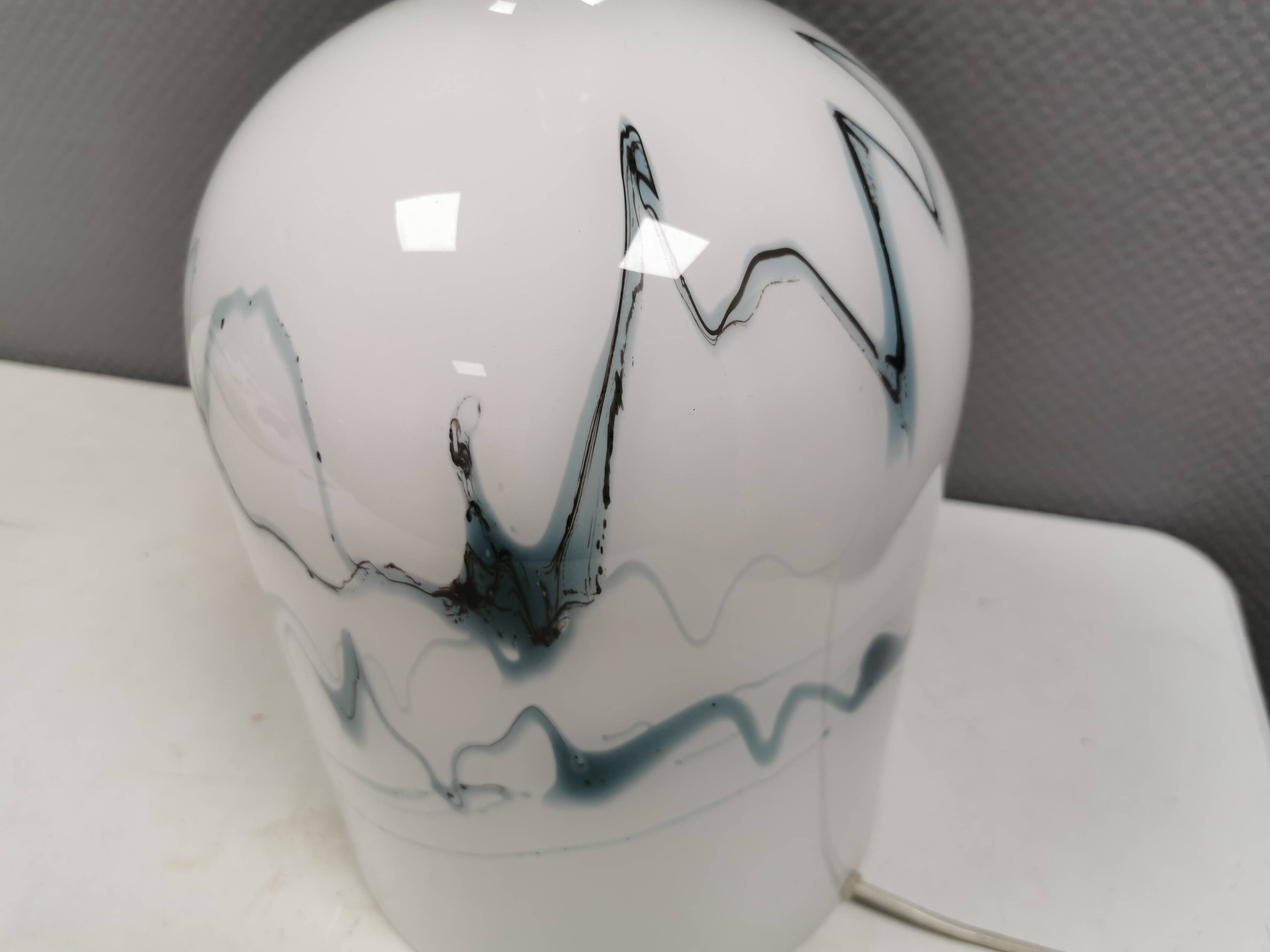 Crazy table lamp designed by Michael Bang for Holmegaard in 1973.