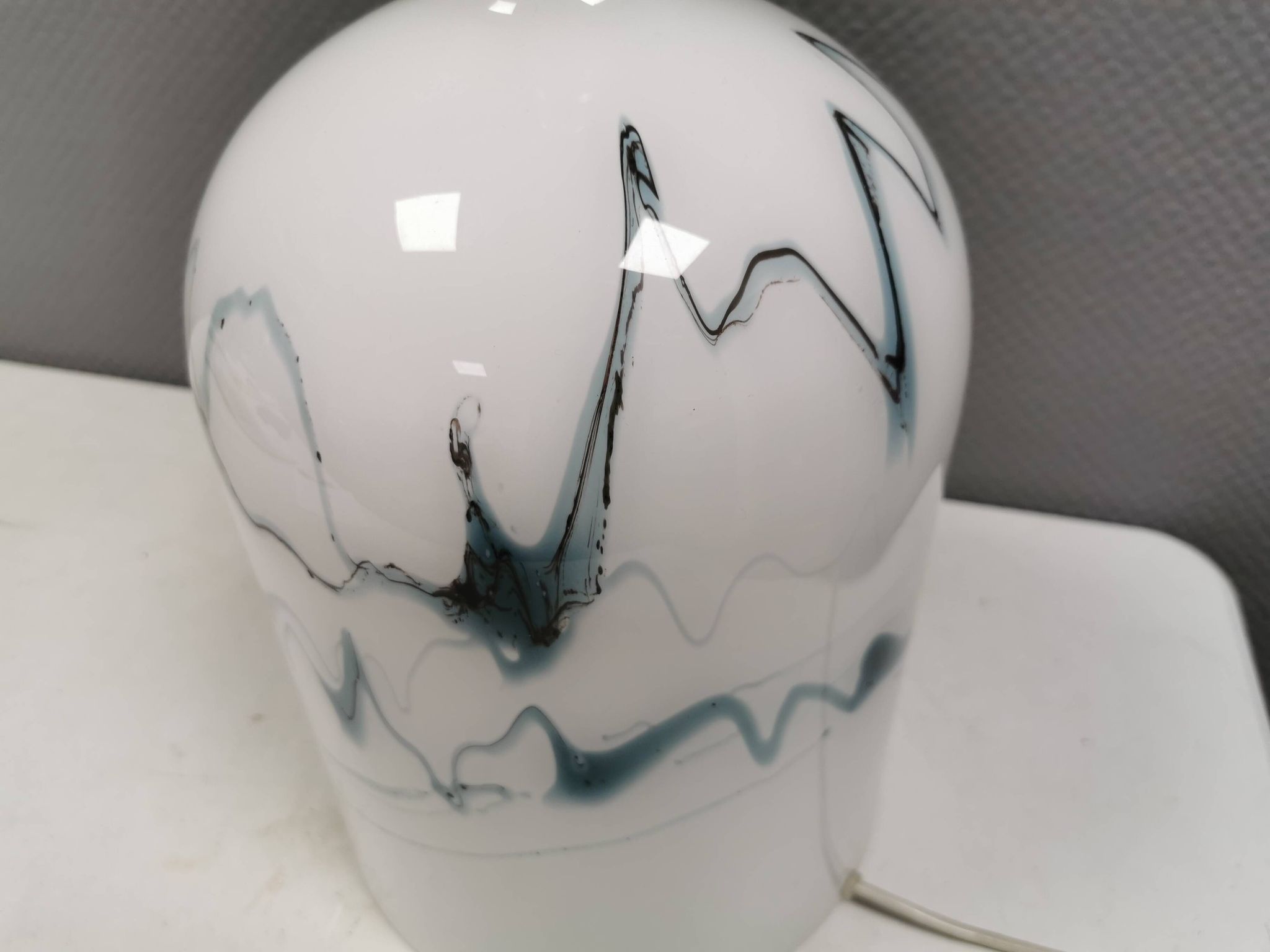 Crazy table lamp designed by Michael Bang for Holmegaard in 1973.