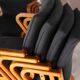 Suite de 8 chaises bois et tissu