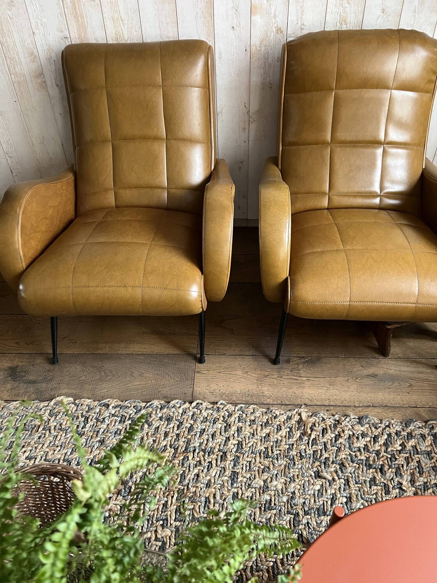 The armchairs that make a pair.