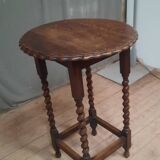 Side table with twisted legs