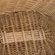 Panier a velo en rotin, osier tresse, avec anse et crochets, vintage