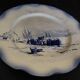 Sarreguemines earthenware plate with Marine decor late 19th century early 20th century
