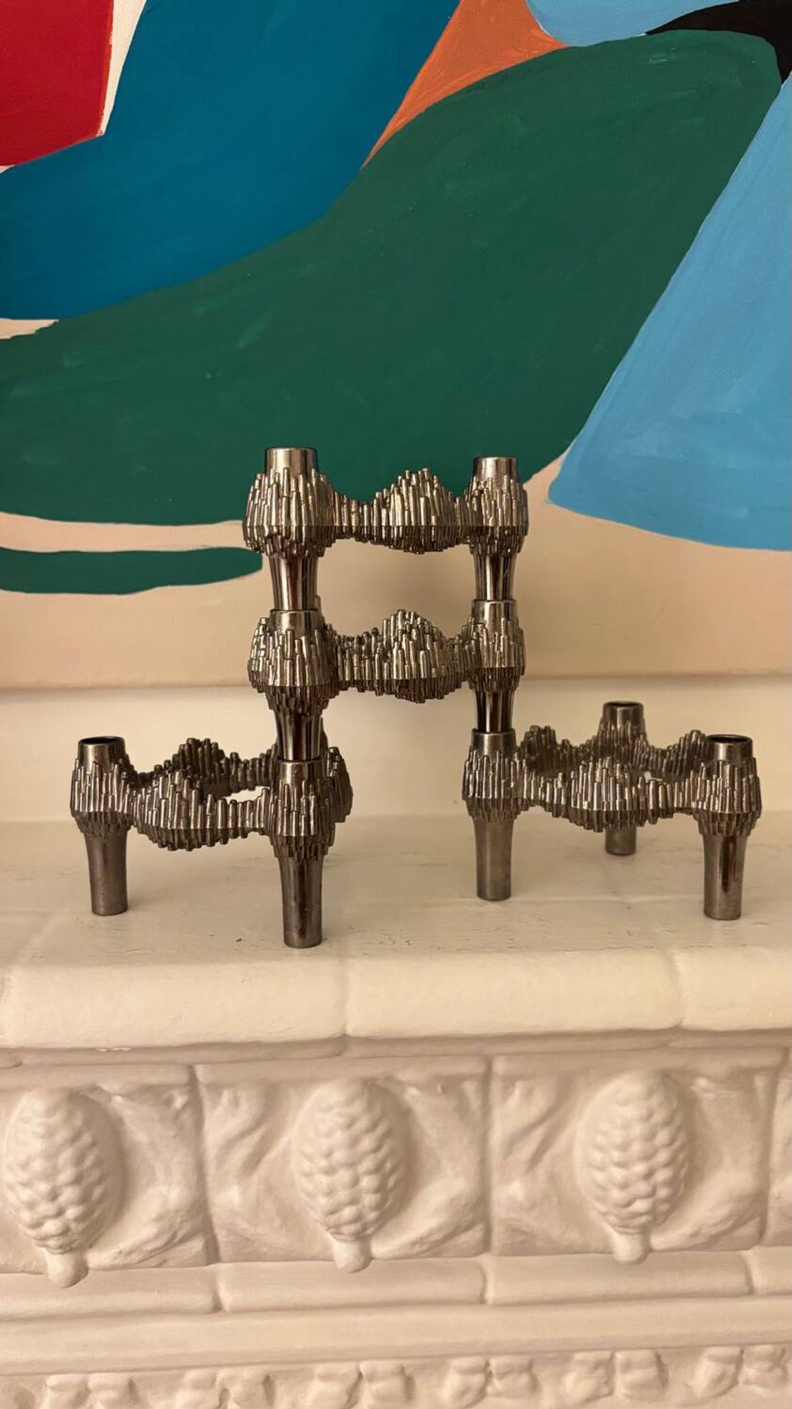 Set of 4 Quist candle holders by Nagel