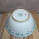 Antique large salad bowl from Saint-Amand, Argenton model in ironstone.