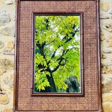 Vintage mirror, bamboo, cane and rattan, circa 1960's