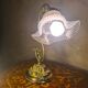lampe 1900 de bureau ou chevet bronze 28x25 tres belle patine, fonctionne b