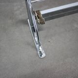 Porte-manteau mural chromé Bauhaus des années 1930