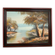Petit tableau paysage huile sur panneau