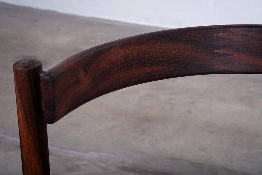 Dining Chairs in Rosewood attributed to Hugo Frandsen for Børge M.S, Denmark, 1964, Set of 4