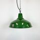 Industrial Green Enamel Factory Lamp from Benjamin, 1960s