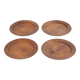 Lot d'assiettes sacndinave en bois 1960