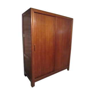 Vintage wardrobe in solid oak