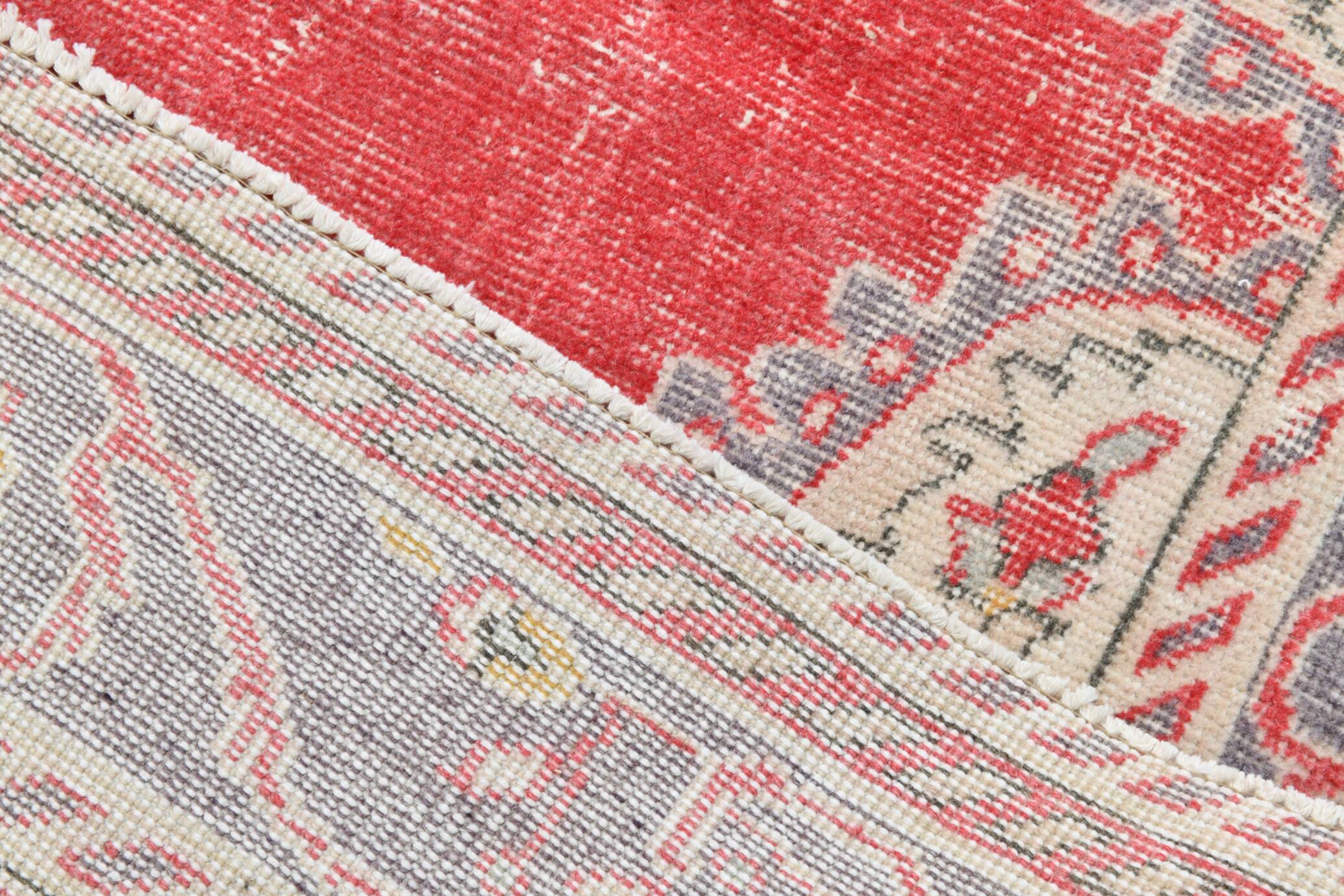 Red & Cream Classic Turkish Vintage Rug, 205x310Cm