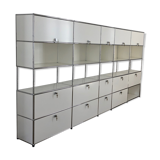 Bibliotheque usm blanc et metal
