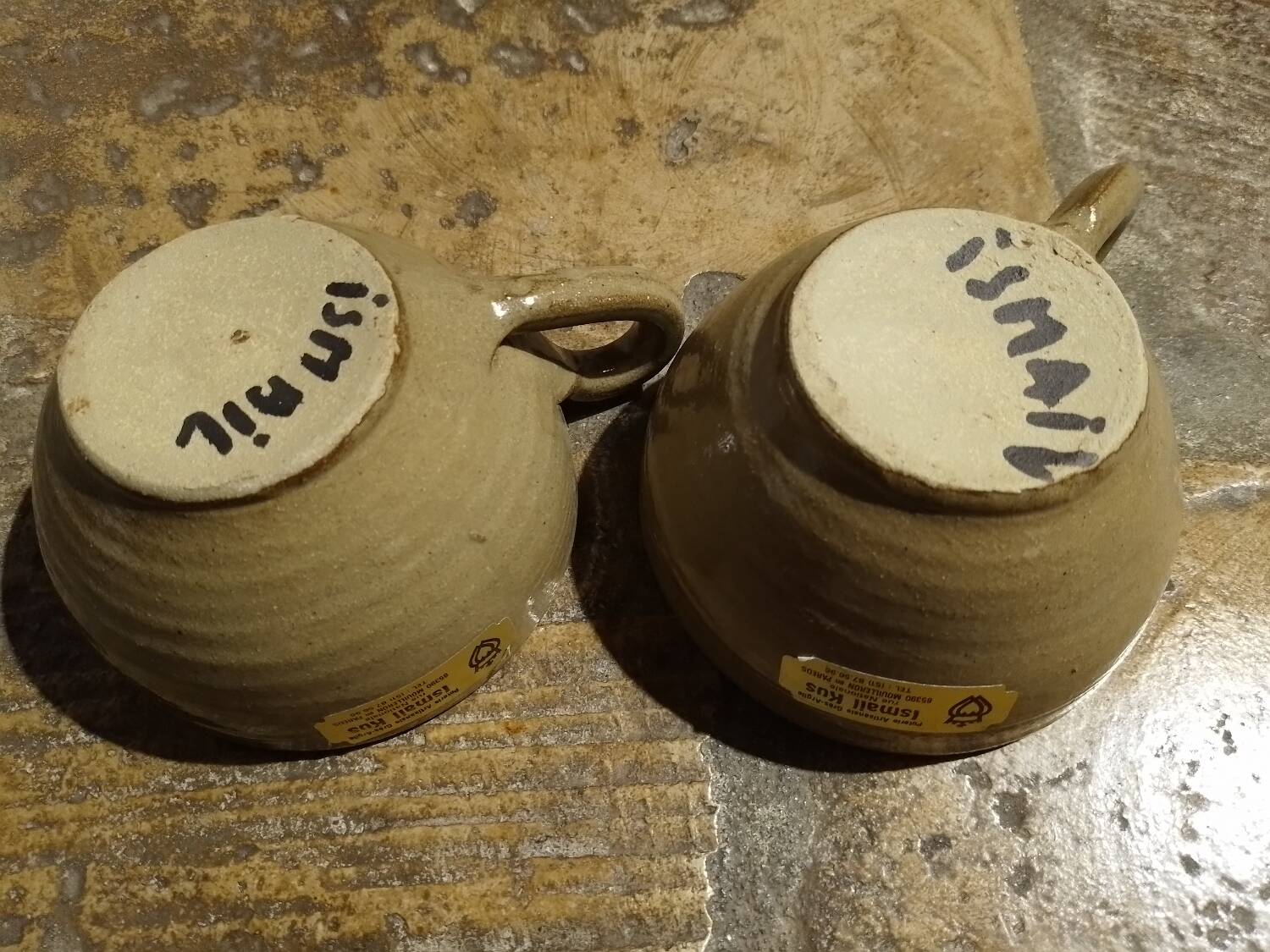 Large Vintage Stoneware Mugs