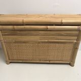 commode /console en bambou vintage