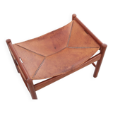 Scandinavian teak footrest or ottoman