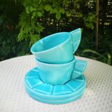 Art deco cups with saucer