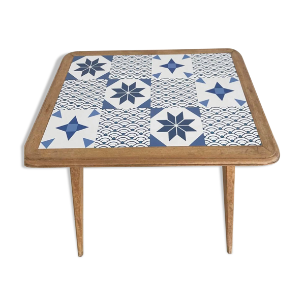 Table pieds compas bois