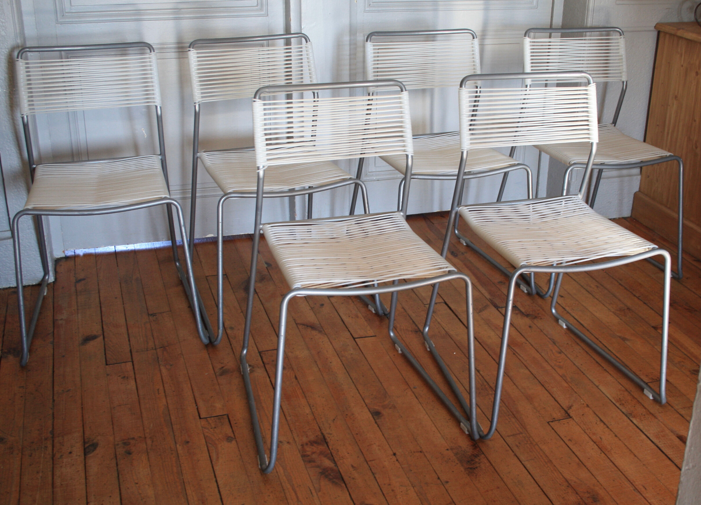 Set of 6 spaghetti chairs ikea