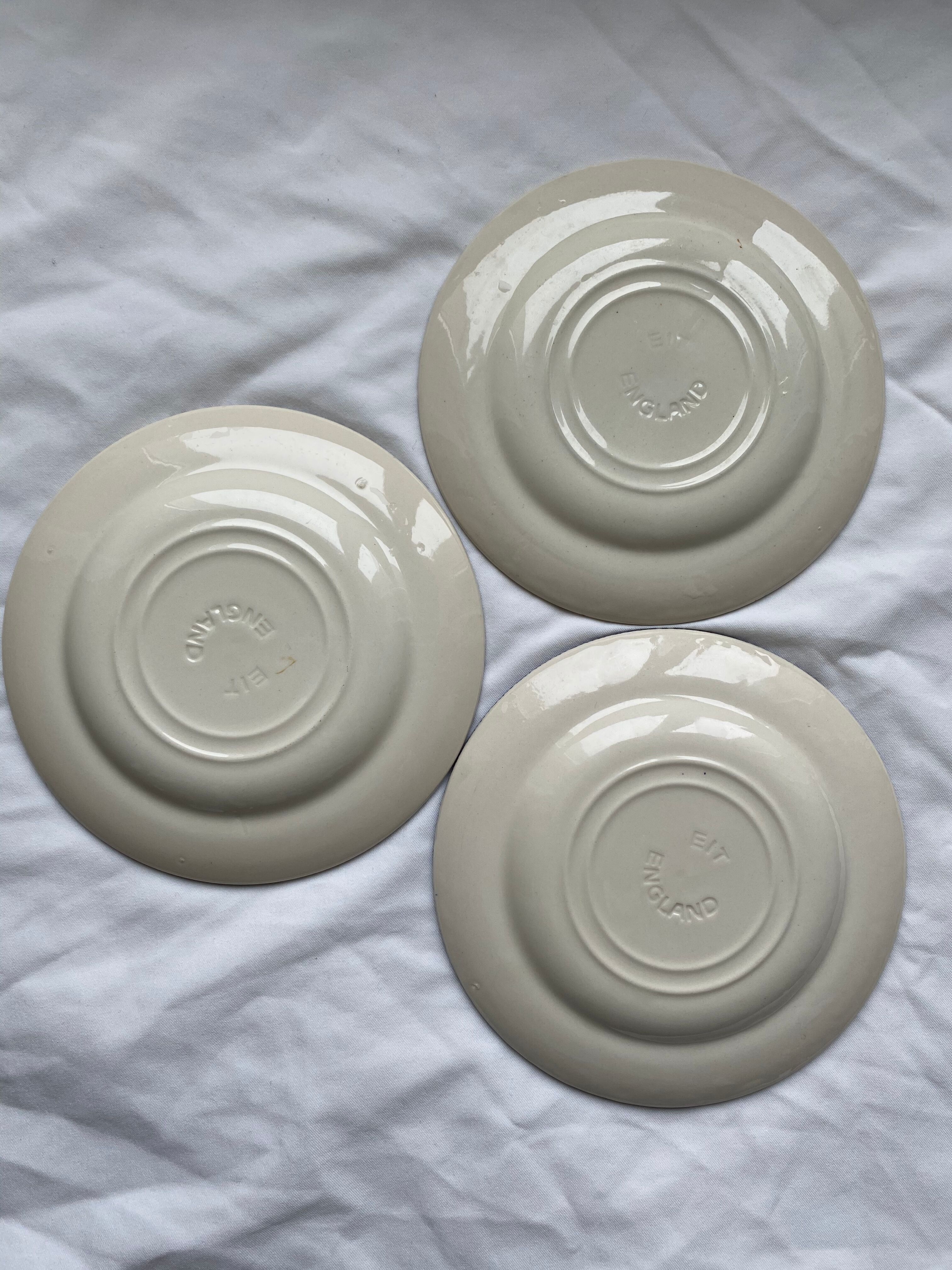 Lot de 3 assiettes à dessert