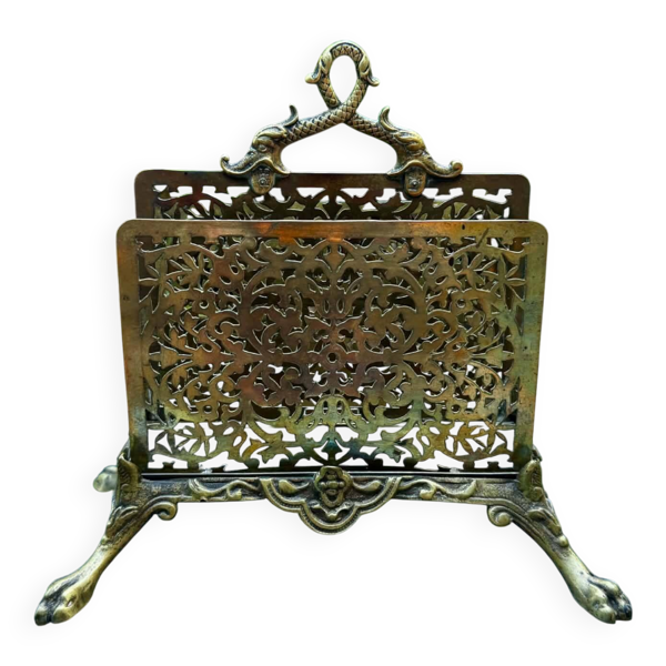 Porte revues en laiton Napoléon III