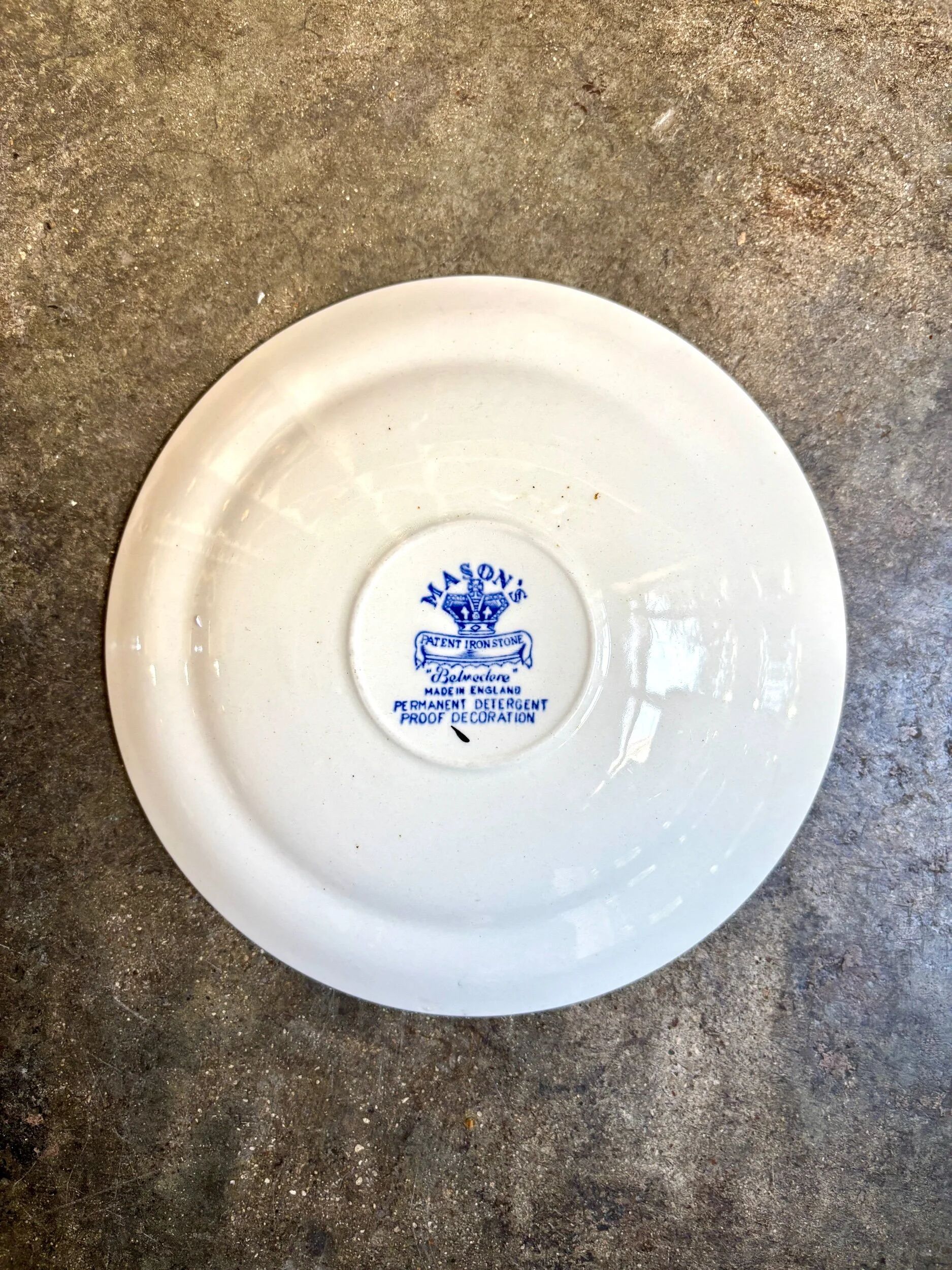 Mason's ironstone polychrome dish, "Belvedere" service - early 20th century