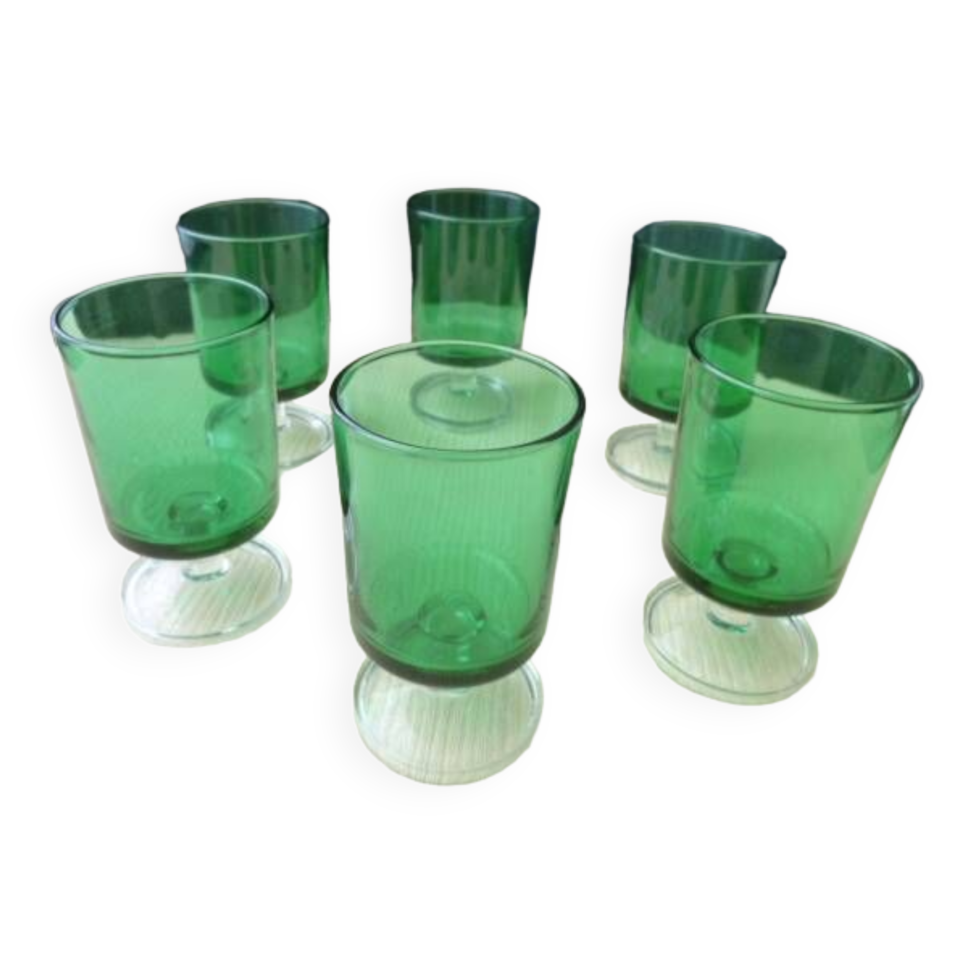 6 wine glasses Cavalier model 70s Luminarc
