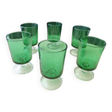 6 wine glasses Cavalier model 70s Luminarc