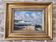 Oil Painting on Wood - Marine Seaside Cliffs of Dover signed Clémond?