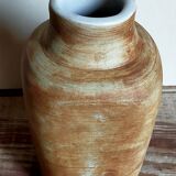 Ceramic vase "Poterie du Colombier" vintage blue sun