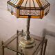 solid bronze lamp france 1960 tyffany style lampshade very beautiful 50x25 elec ok