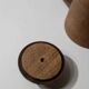 Vintage wooden pitcher from the 1960s, hand-carved.