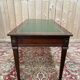 Flat desk – Louis XVI style – Mahogany, green leather, bronze