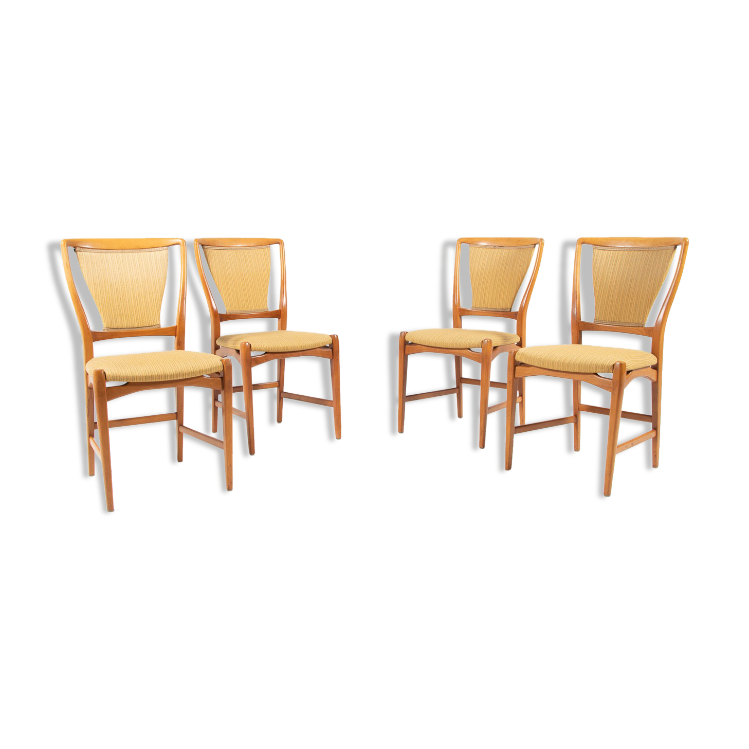 Set of 4 David Rosen chairs for Nordiska Kompaniet 1960