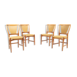 Set of 4 David Rosen chairs for Nordiska Kompaniet 1960