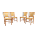 Set of 4 David Rosen chairs for Nordiska Kompaniet 1960