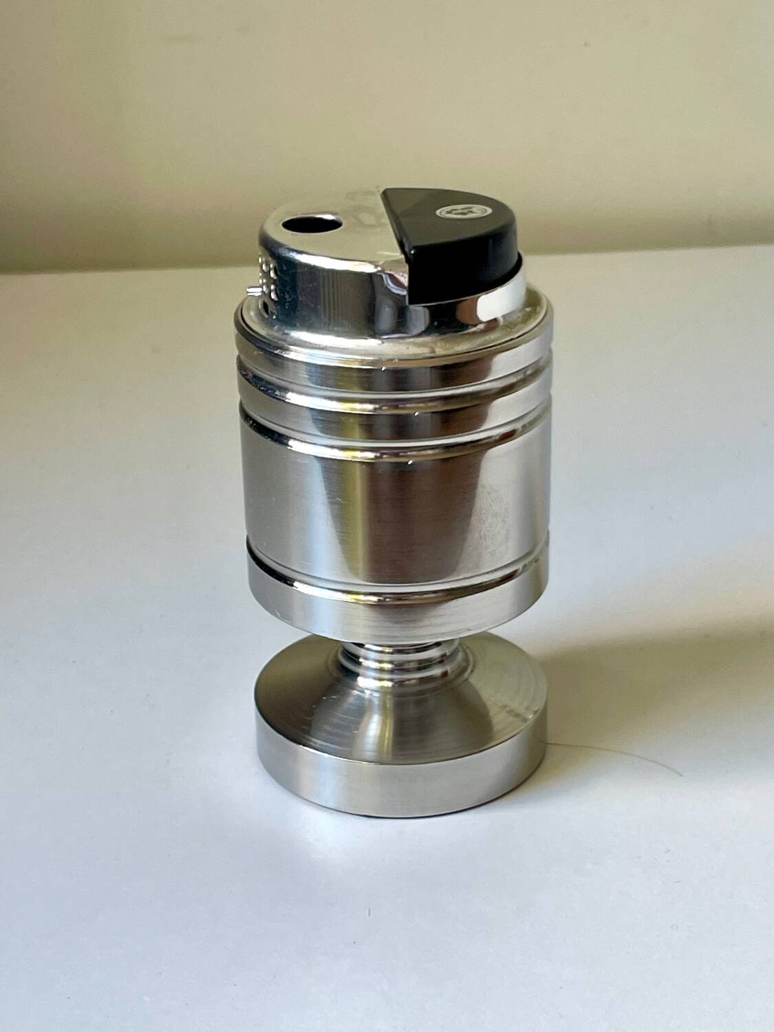 Briquet de table moderniste vintage en métal, Japon