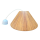 Vintage wicker or rattan conical pendant light from the 70s and 80s, bohemian chic