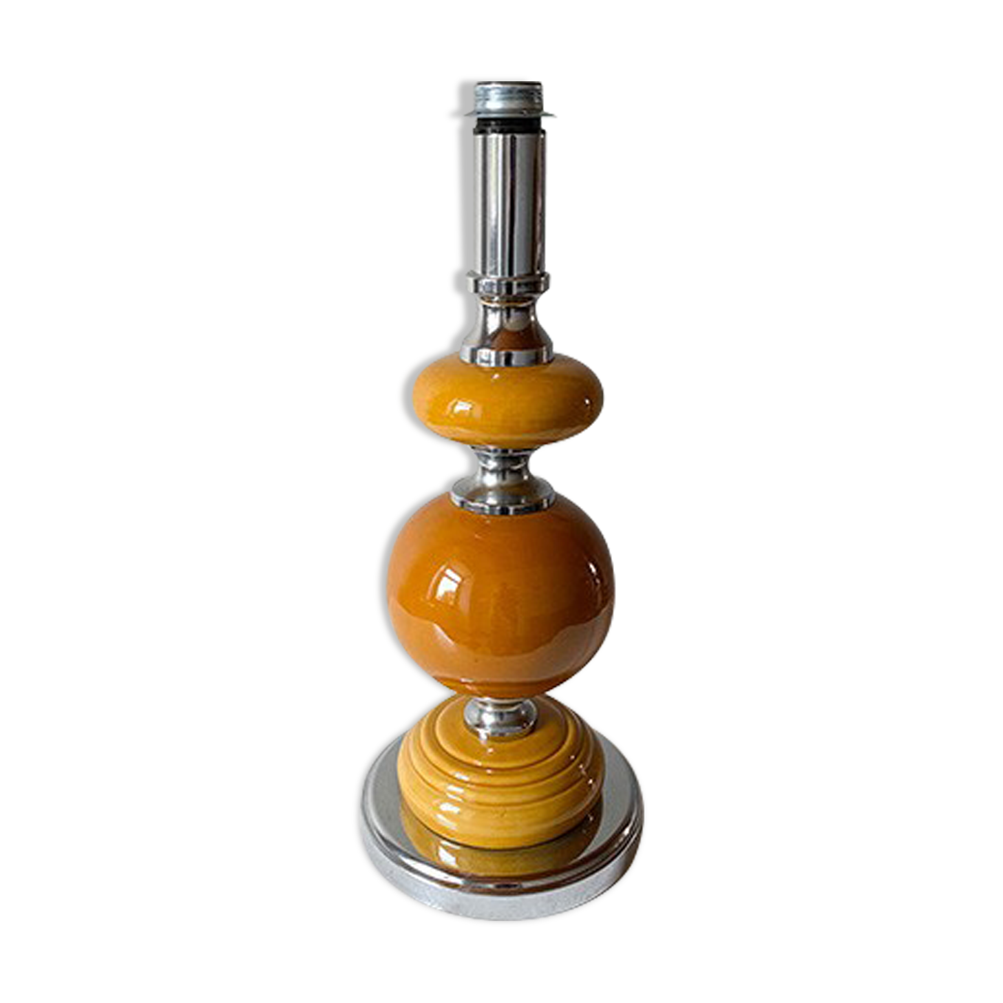 Pied de lampe boule 1970s